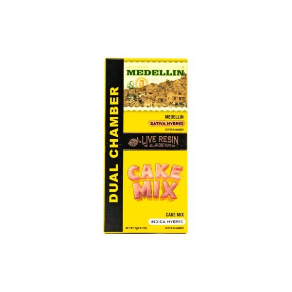 Lemonade 2g THC Dual Chamber Disposable Pen Live Resin (Medellin/Cake Mix)