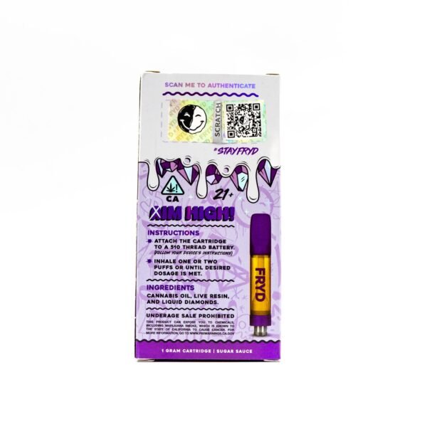 FRYD 1g THC Cartridge (Something Purple) - Image 2