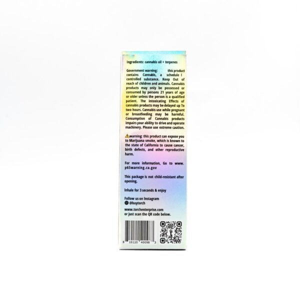 TORCH 3g THC Disposable Vape (Blue Dream) - Image 2