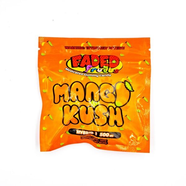 FADED FRUITS 500mg THC Gummies (Mango Kush)