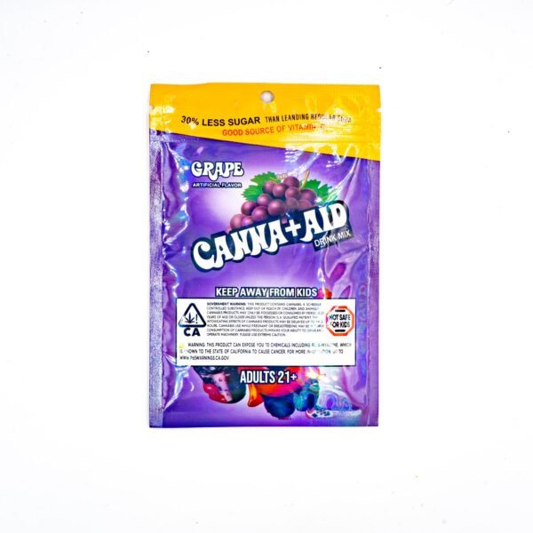 CANNA+AID 600mg THC Powder Drink (Grape) - Image 2